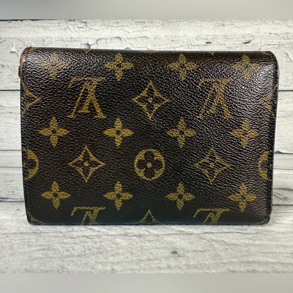 Louis Vuitton Porte Tresor Etui Papier Trifold Wallet Monogram Canvas Leather - Picture 2 of 16